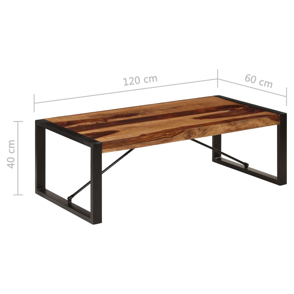 47.2"x23.6"x15.7" Solid Sheesham Wood Coffee Table L250