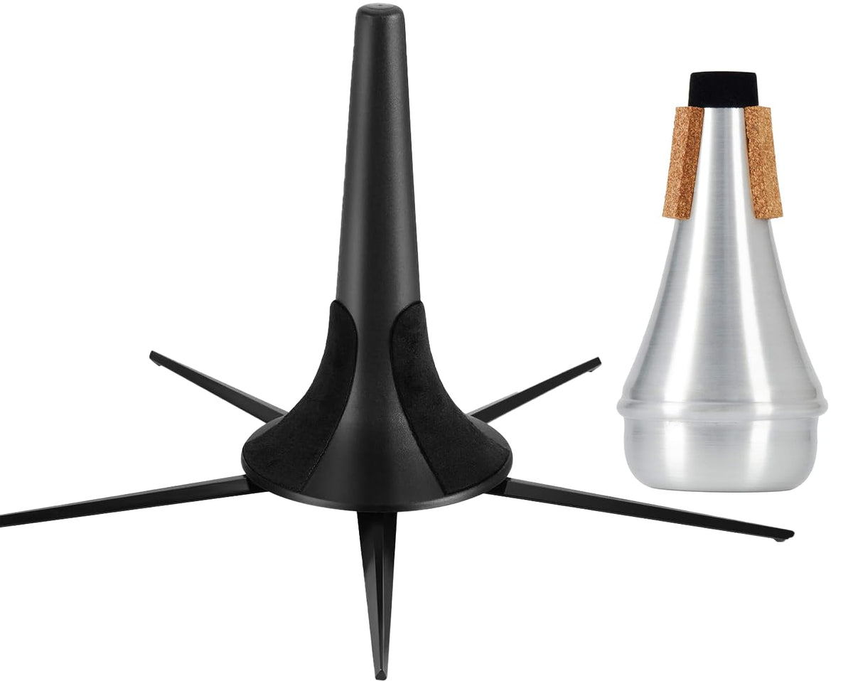 Portable Foldable Metal Trumpet Stand and Mute X9850