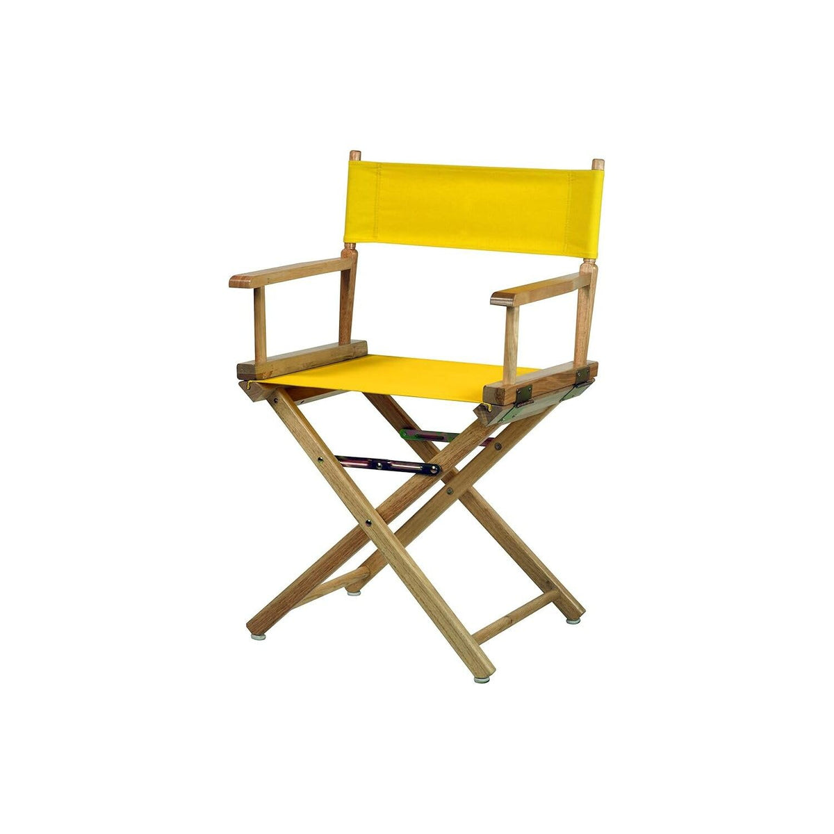 Antique 18" Solid Wood Folding Chair with Armrests R4476