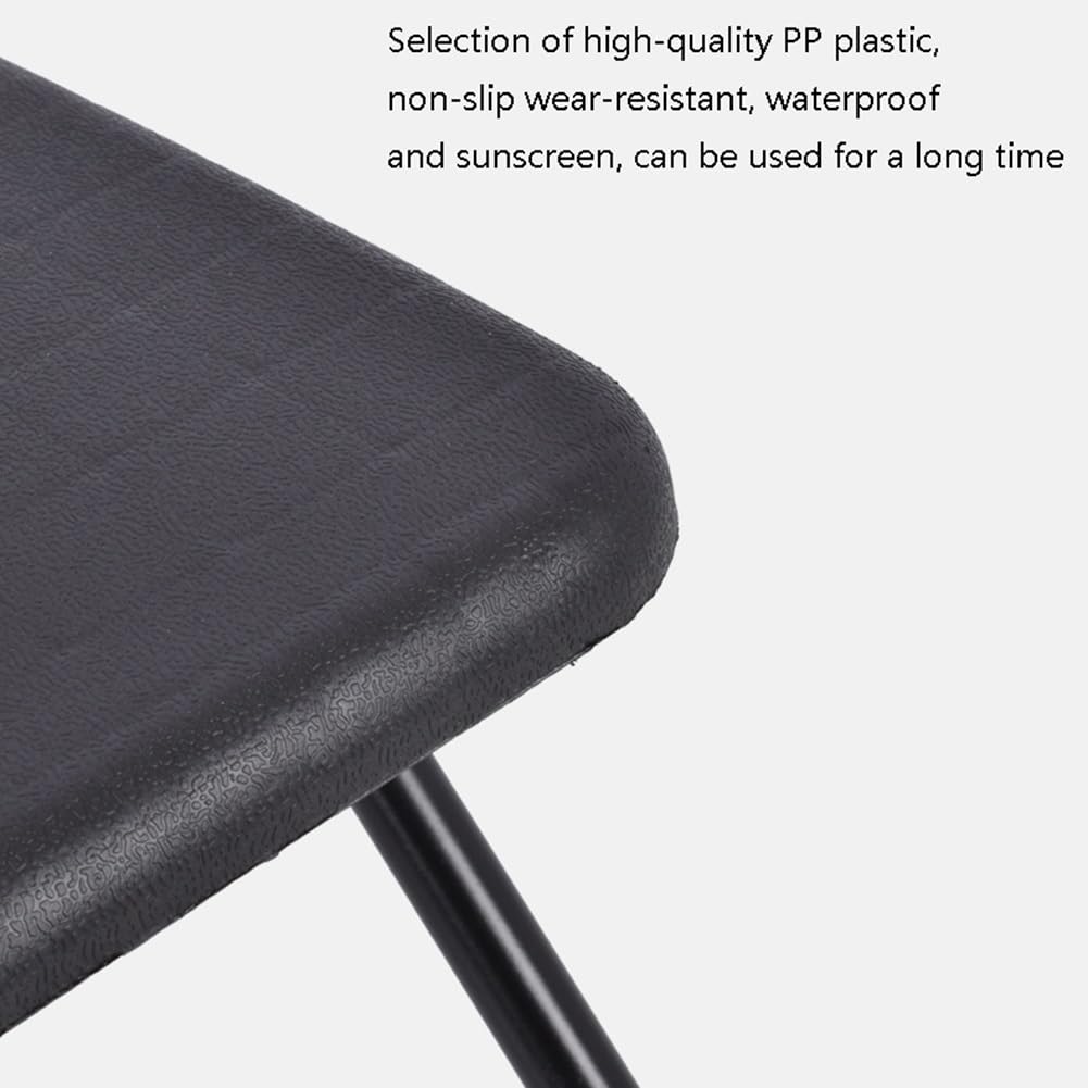 Portable Folding Stool 18 Inch Black G412
