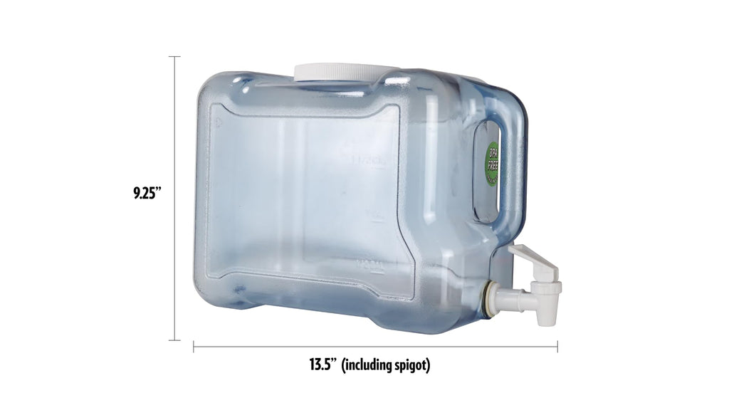 BPA Free 2 Gallon Refrigerator Bottle with Spigot and Integrated Handle R551