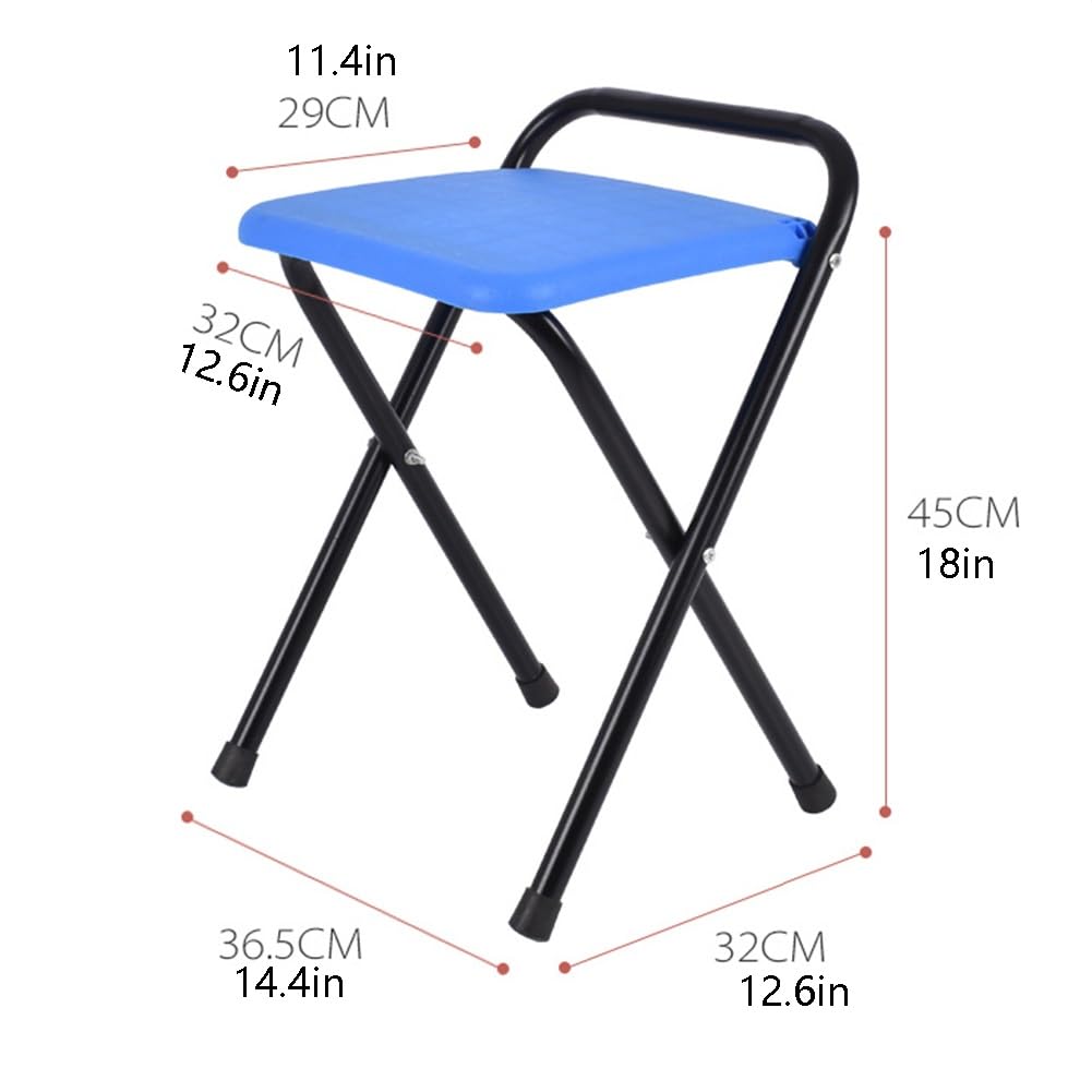 Portable Folding Stool 18 Inch Black G412