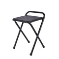 Portable Folding Stool 18 Inch Black G412