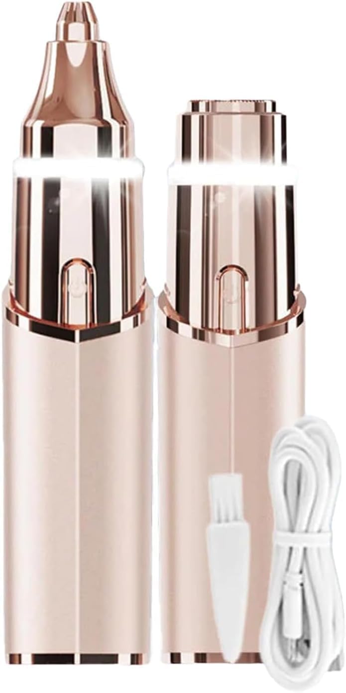 Rechargeable 2-in-1 Facial Hair Remover and Eyebrow Trimmer V82795