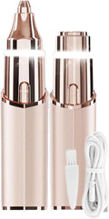 Rechargeable 2-in-1 Facial Hair Remover and Eyebrow Trimmer V82795