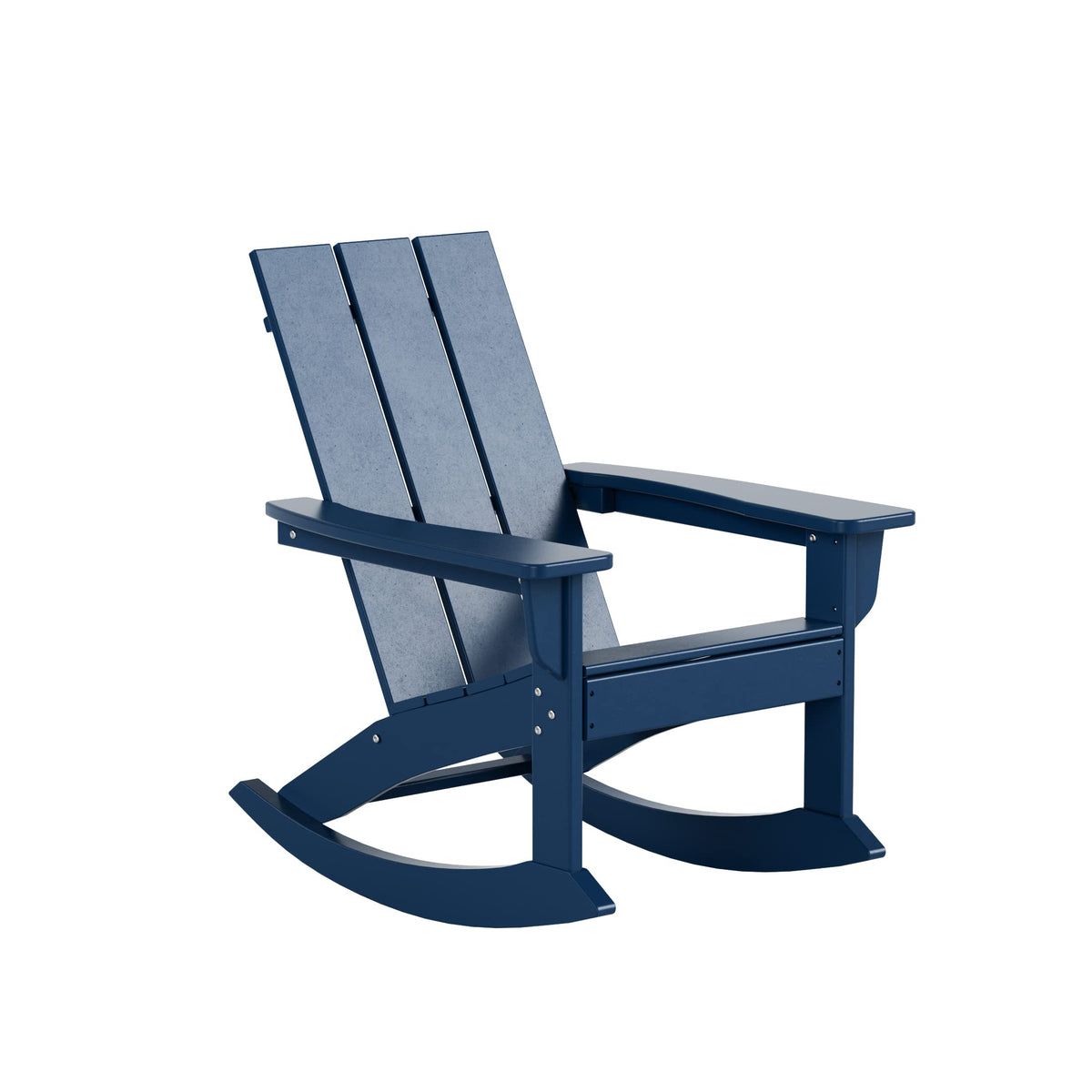 Navy Blue Poly Adirondack Chair Set of 2 L431