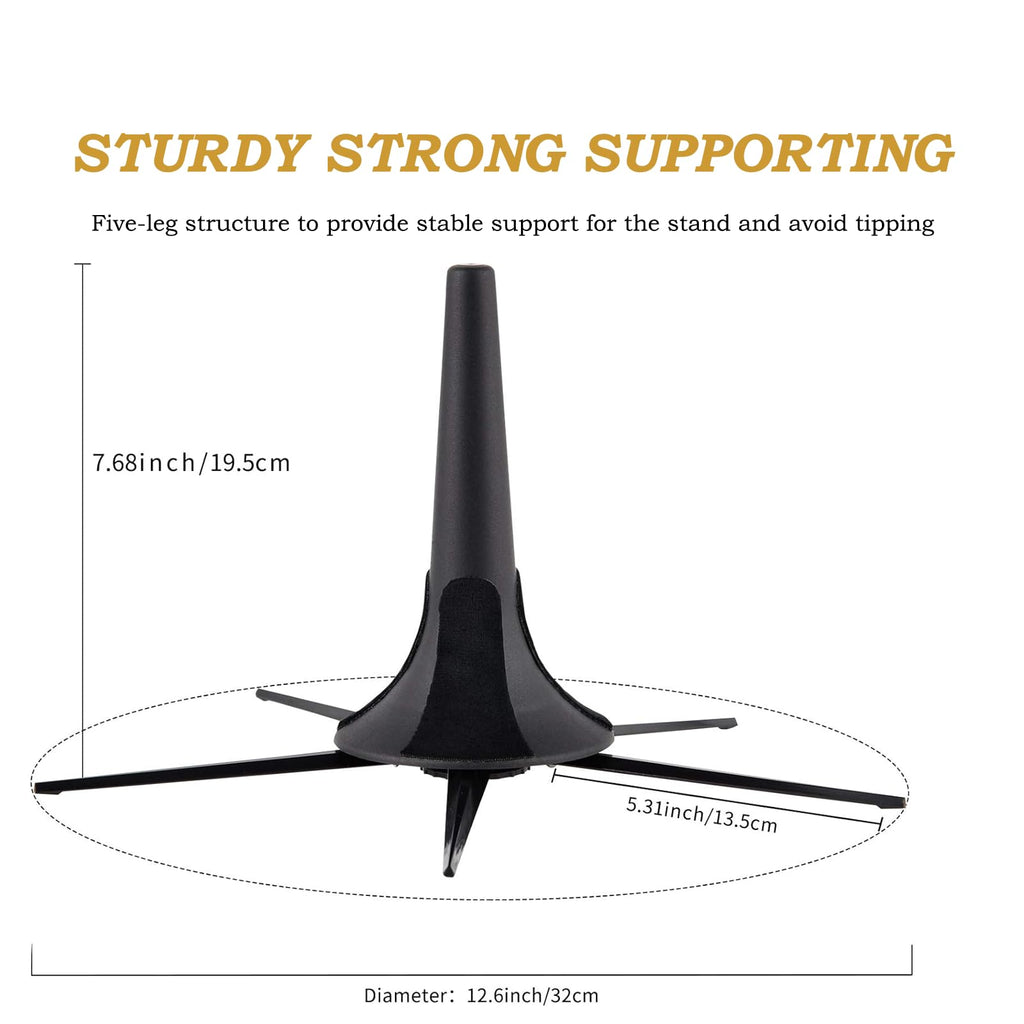 Portable Foldable Metal Trumpet Stand and Mute X9850