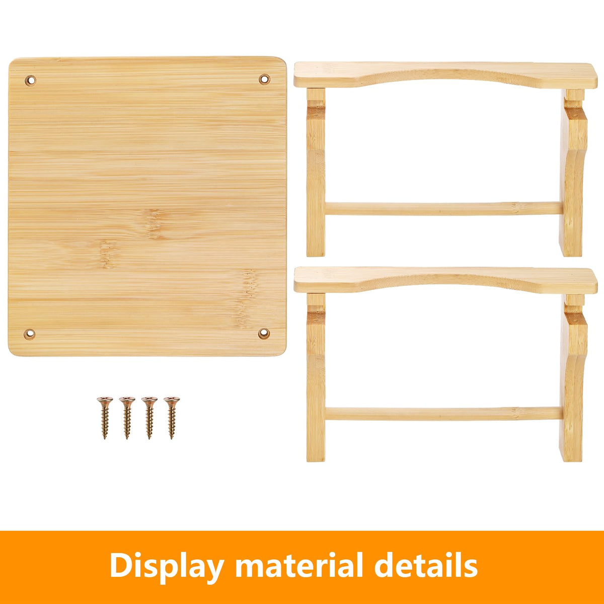 2 Pack Natural Bamboo Beverage Dispenser Stand H8429