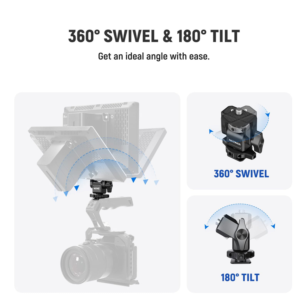 Camera Monitor Mount with Cold Shoe Q820