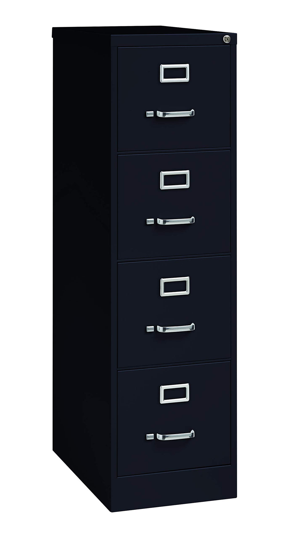 15" W 4 Drawer Vertical File Cabinet, Black, Letter A8064