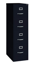 15" W 4 Drawer Vertical File Cabinet, Black, Letter A8064