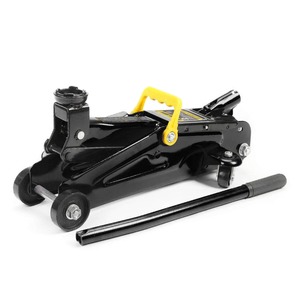 2 Ton Hydraulic Floor Jack, 4000 lbs Low Profile Steel Car Jack, Black I5555