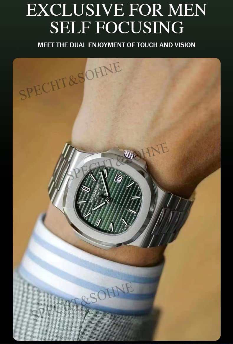 Mens Mechanical Watch Automatic Sapphire Crystal 40MM A457169
