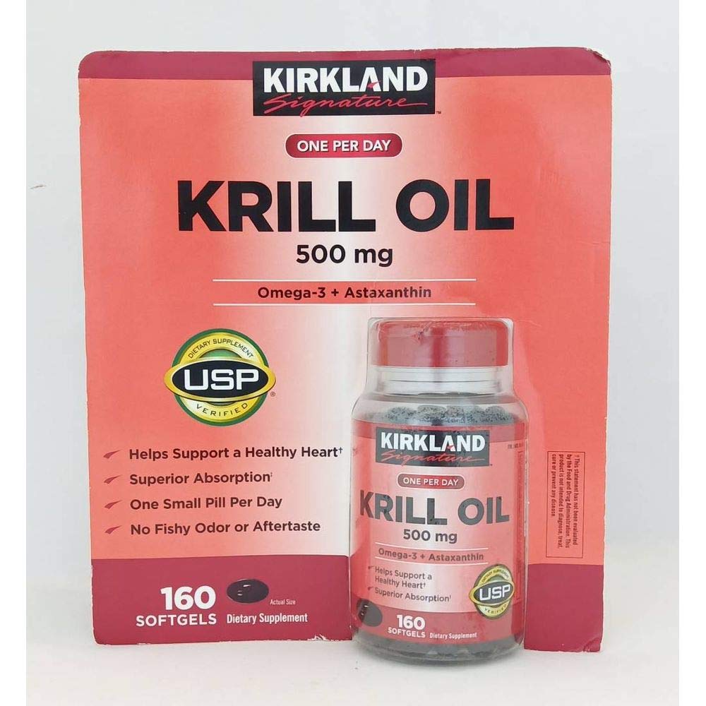 Krill Oil 500 Milligram 160 Softgels W8276