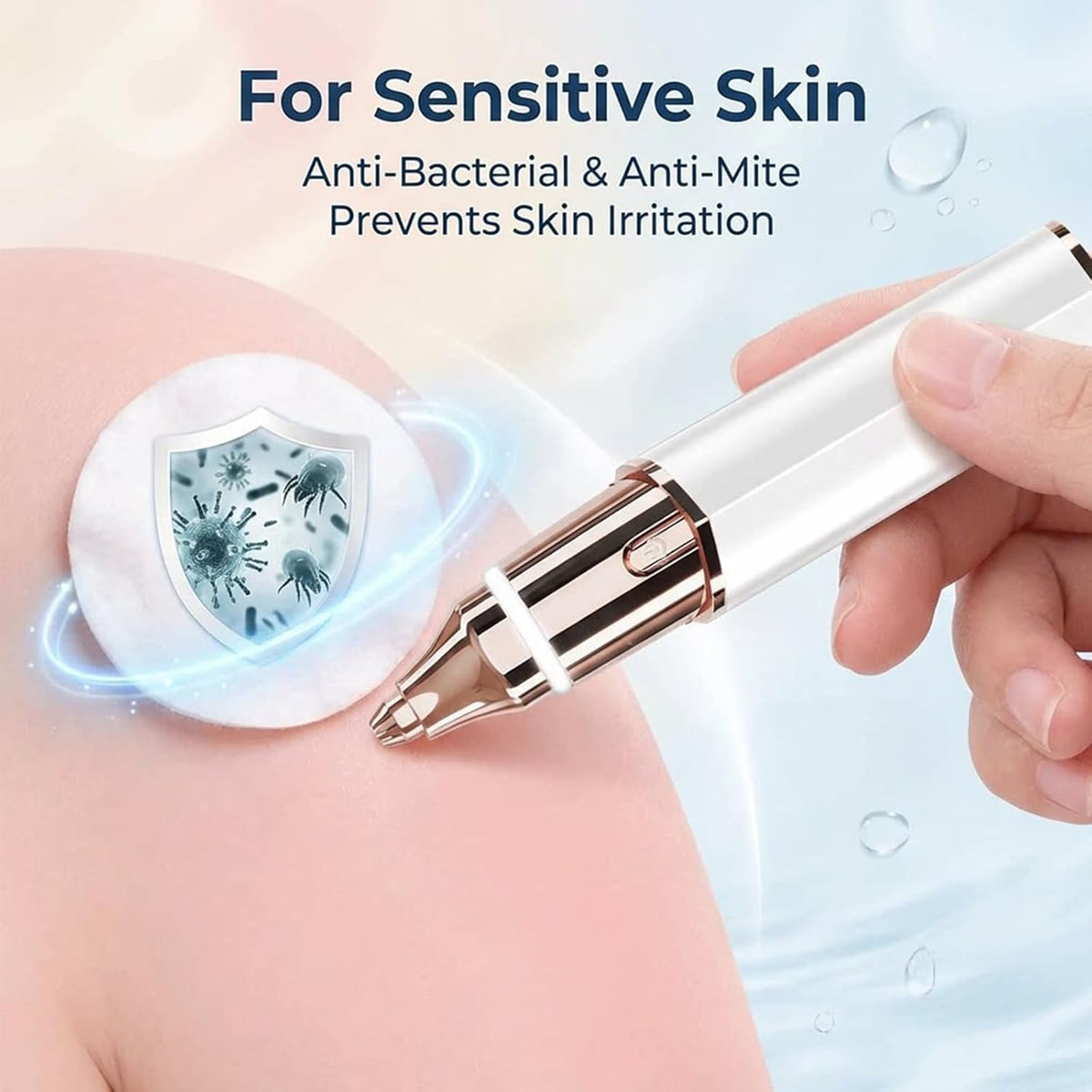 Rechargeable 2-in-1 Facial Hair Remover and Eyebrow Trimmer V82795