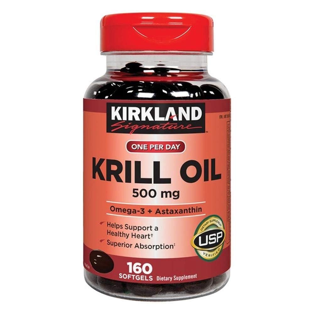 Krill Oil 500 Milligram 160 Softgels W8276