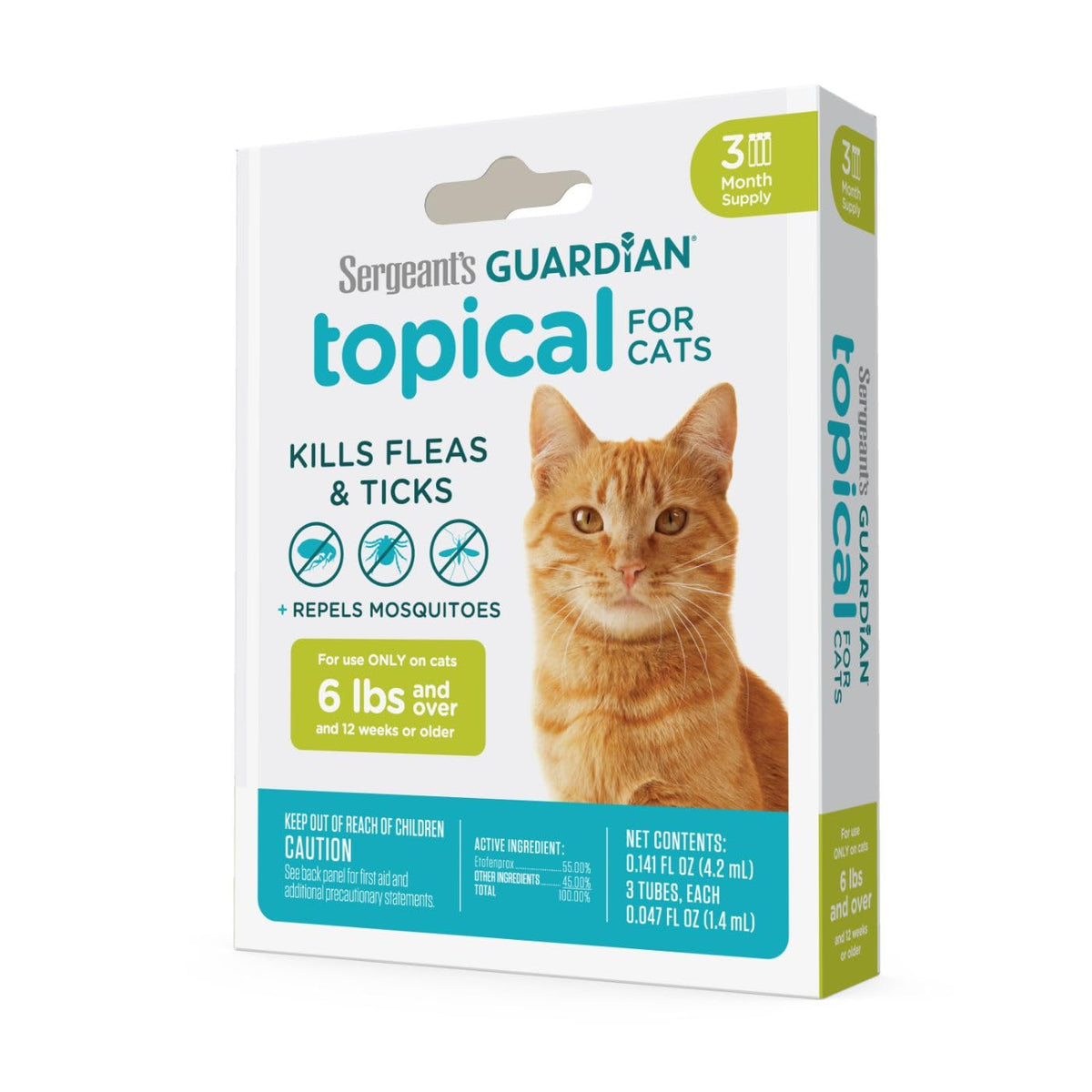 Flea & Tick Topical Cats 3-Month M1025