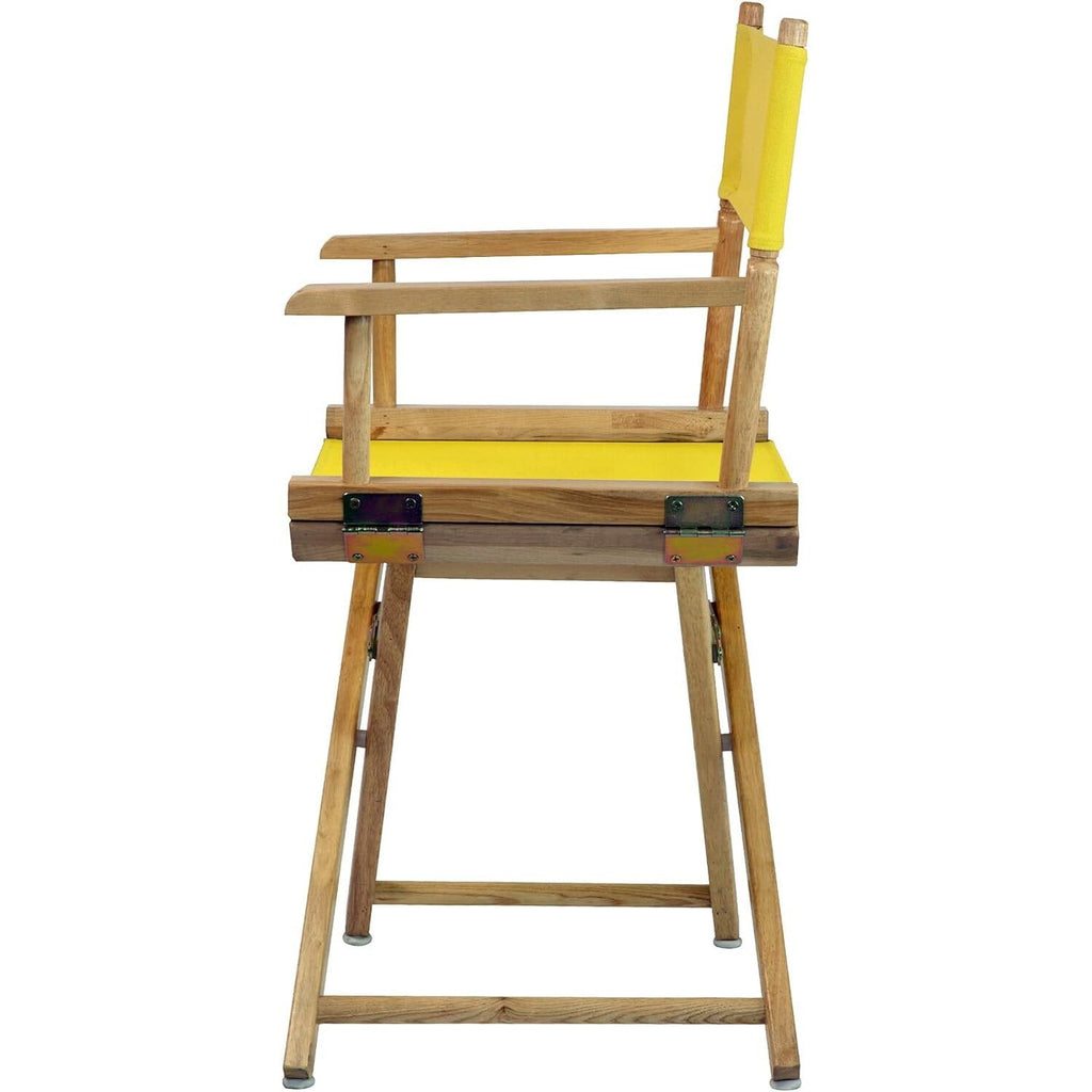 Antique 18" Solid Wood Folding Chair with Armrests R4476
