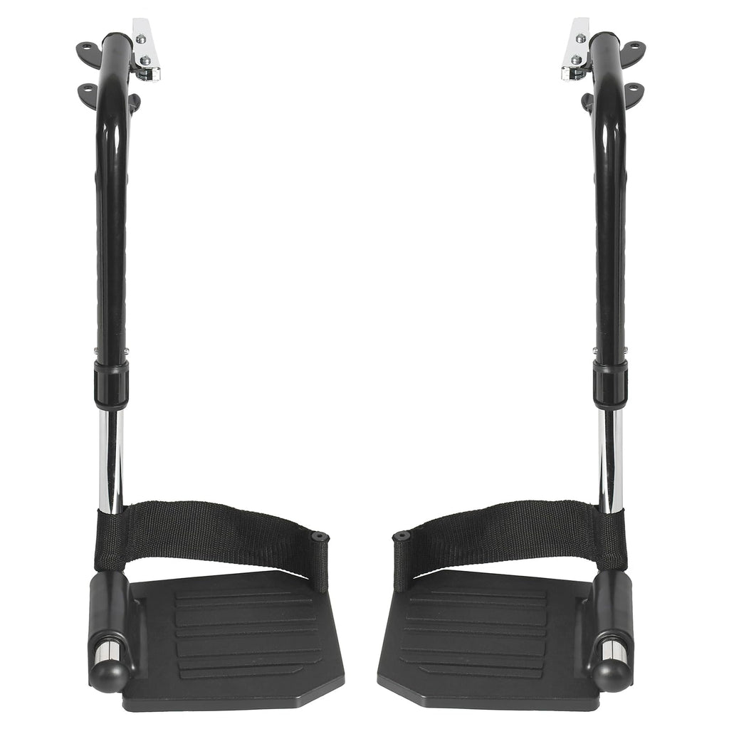 Black Adjustable Foldable Wheelchair Footrest O238
