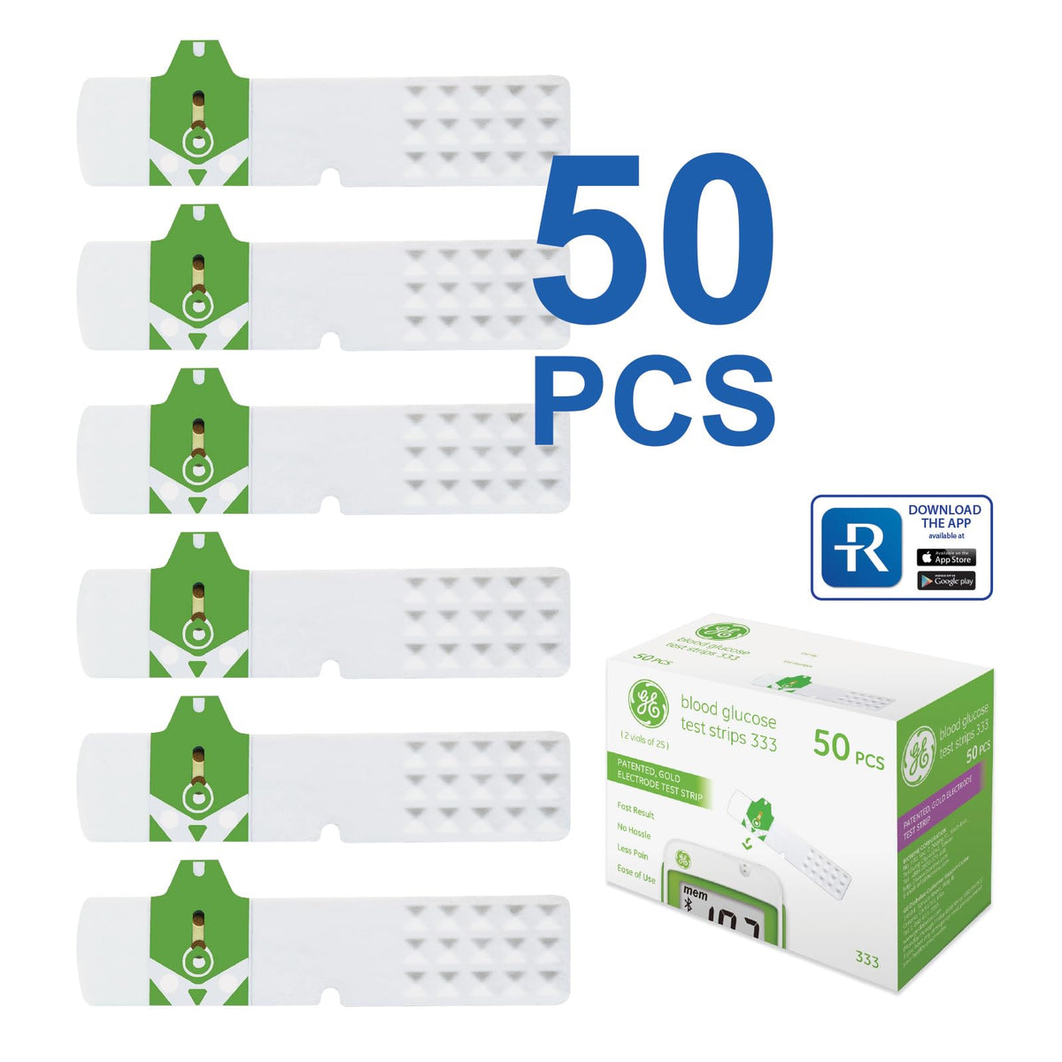 Blood Glucose Test Strips, 50 Count H306