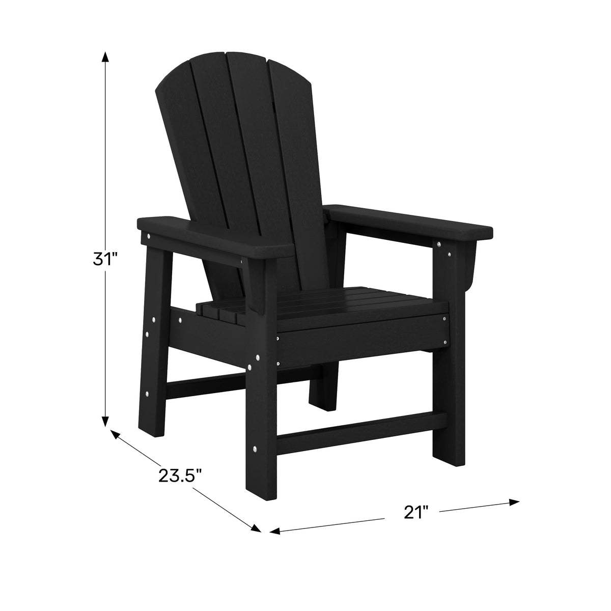 Navy Blue HDPE Adirondack Chair H1185