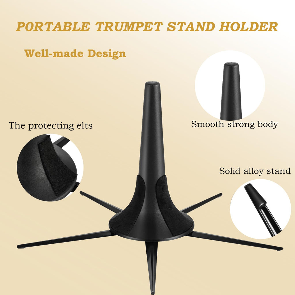 Portable Foldable Metal Trumpet Stand and Mute X9850