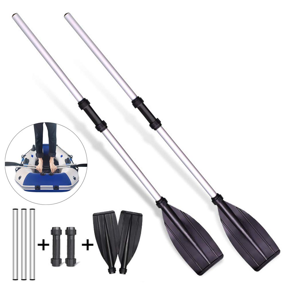 Aluminum Alloy Paddle, 2 Pack Adjustable Kayak Oars U2415