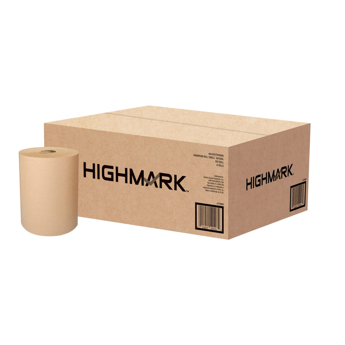 Hardwound Paper Towels, 100% Recycled, Natural, 12 Rolls D987