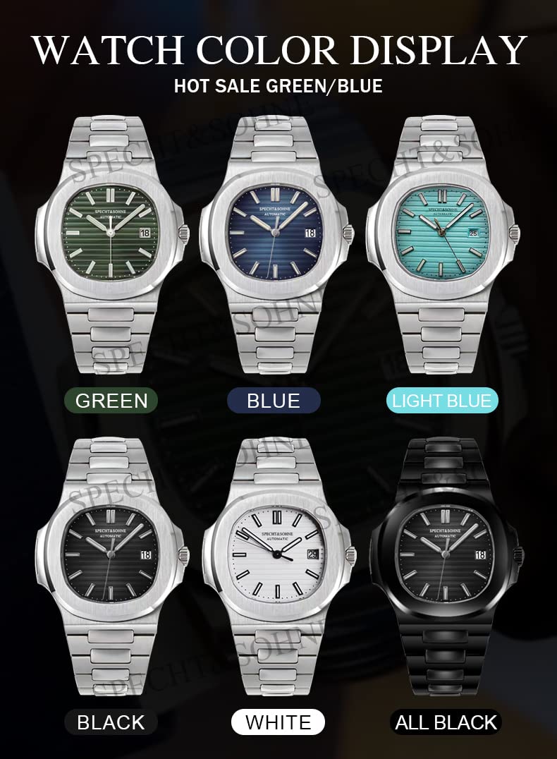 Mens Mechanical Watch Automatic Sapphire Crystal 40MM A457169