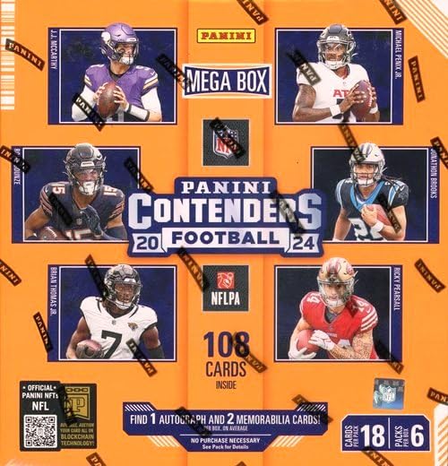 Factory Sealed Football Trading Cards Mega Box B45727