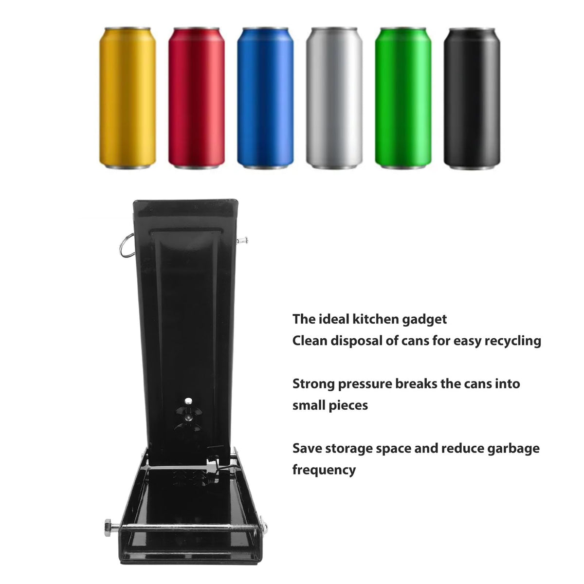 Foot Operated Can Crusher for 16oz Aluminum Cans V323