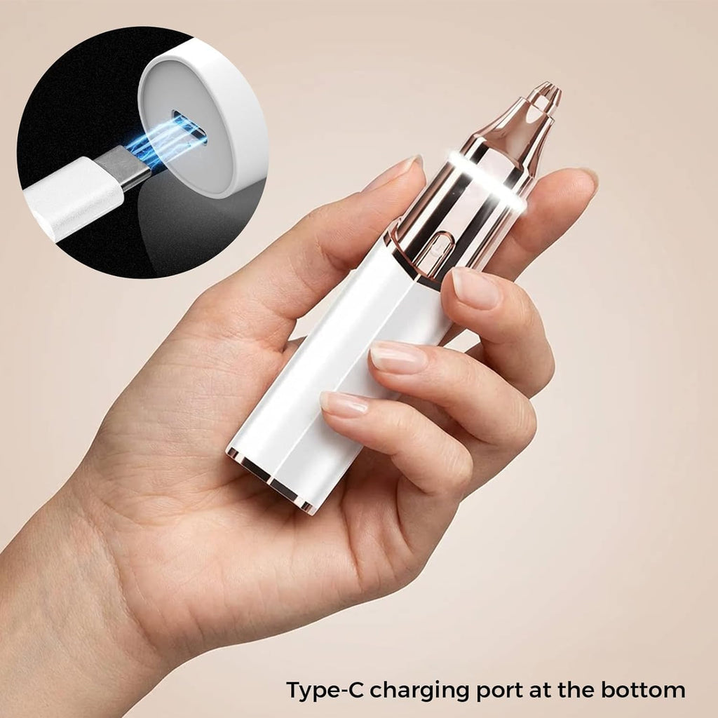 Rechargeable 2-in-1 Facial Hair Remover and Eyebrow Trimmer V82795