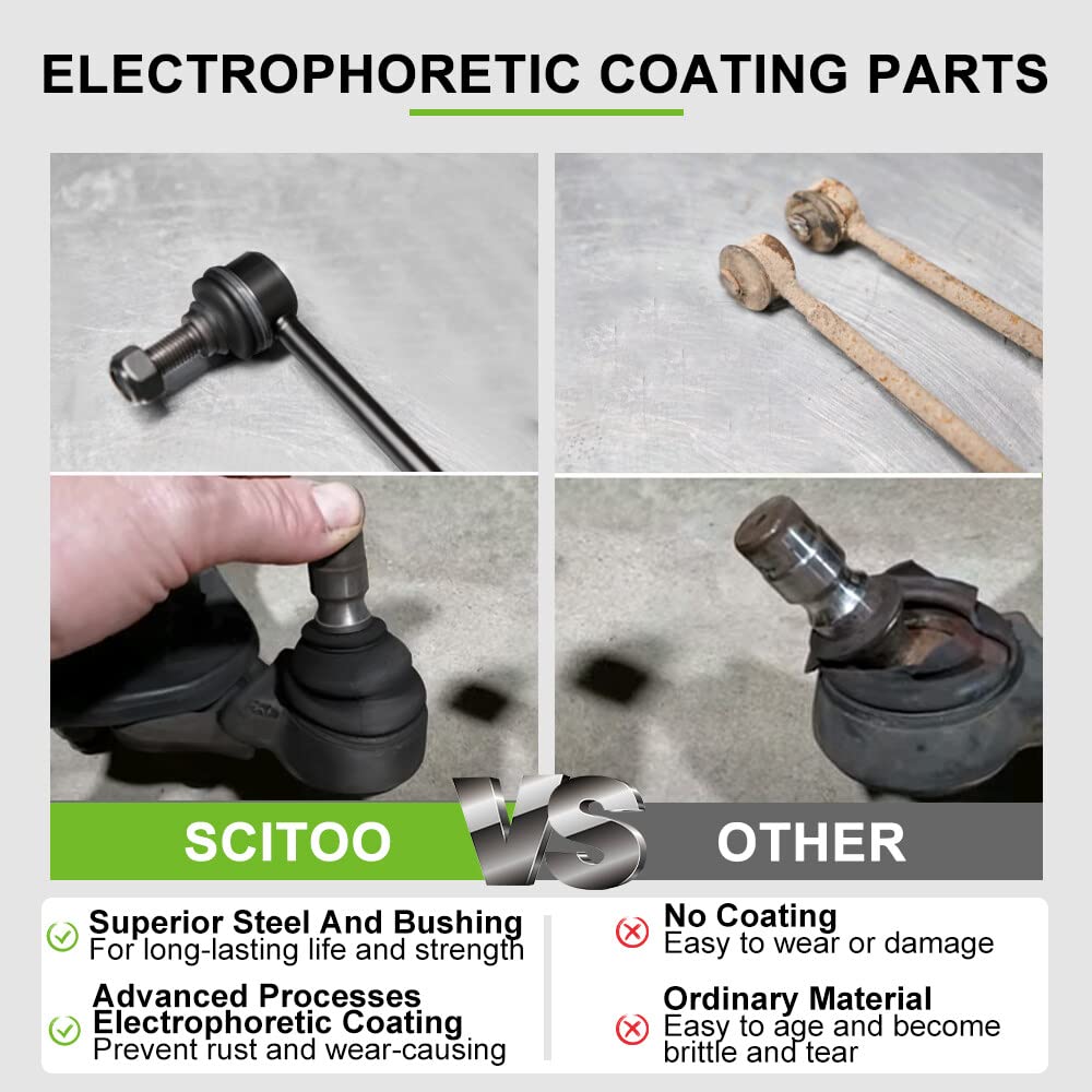 12pcs Front Suspension Kit Lower Control Arm Ball Joint Tie Rod End Sway Bar End Link F27415