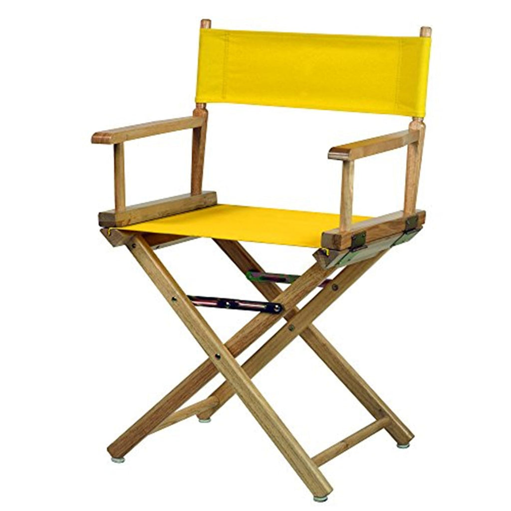 Antique 18" Solid Wood Folding Chair with Armrests R4476