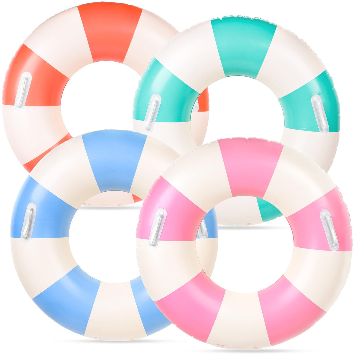 4Pcs Inflatable Pool Float with Handle J680