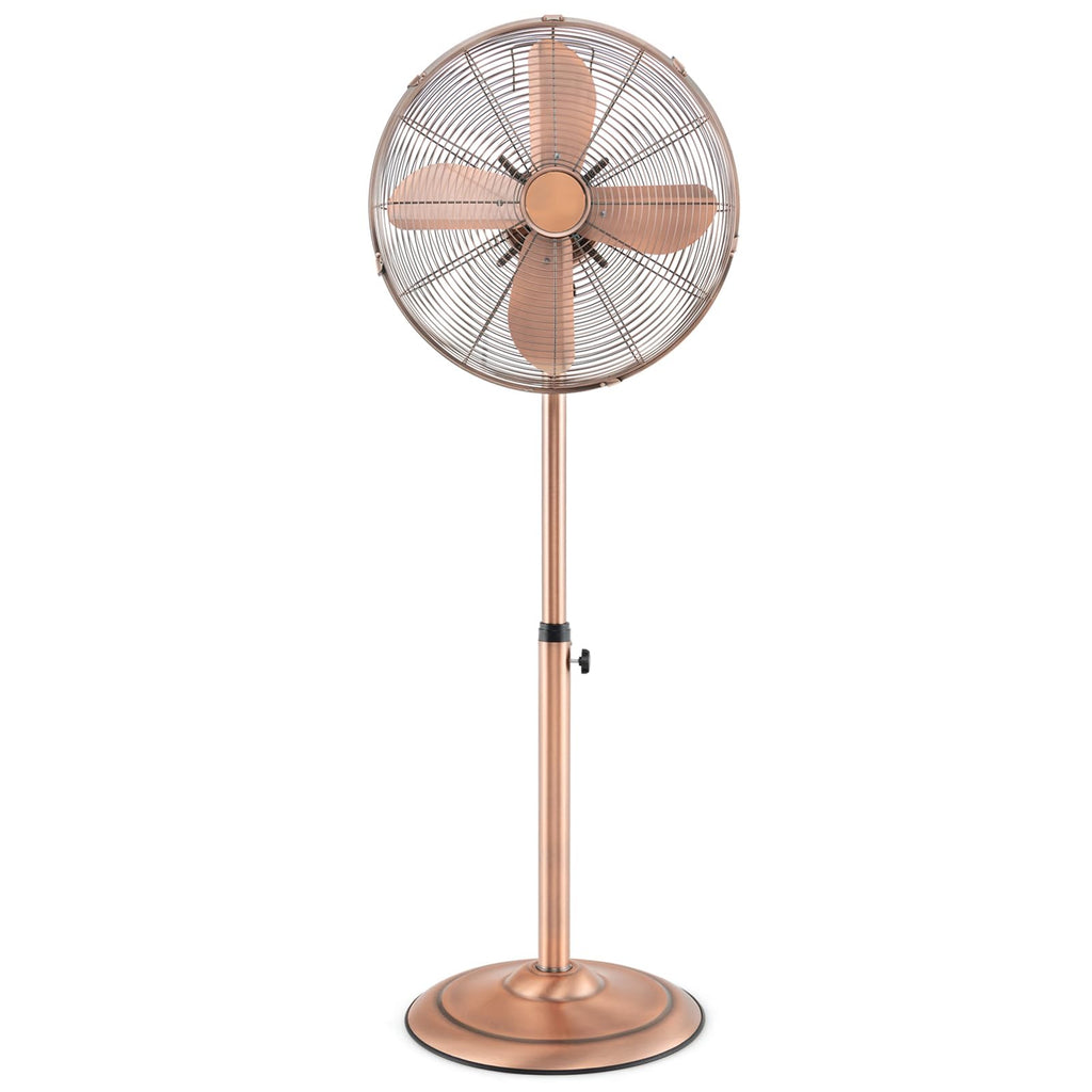 16-Inch Metal Pedestal Fan with Adjustable Height, 3 Speeds, Oscillation Q3937