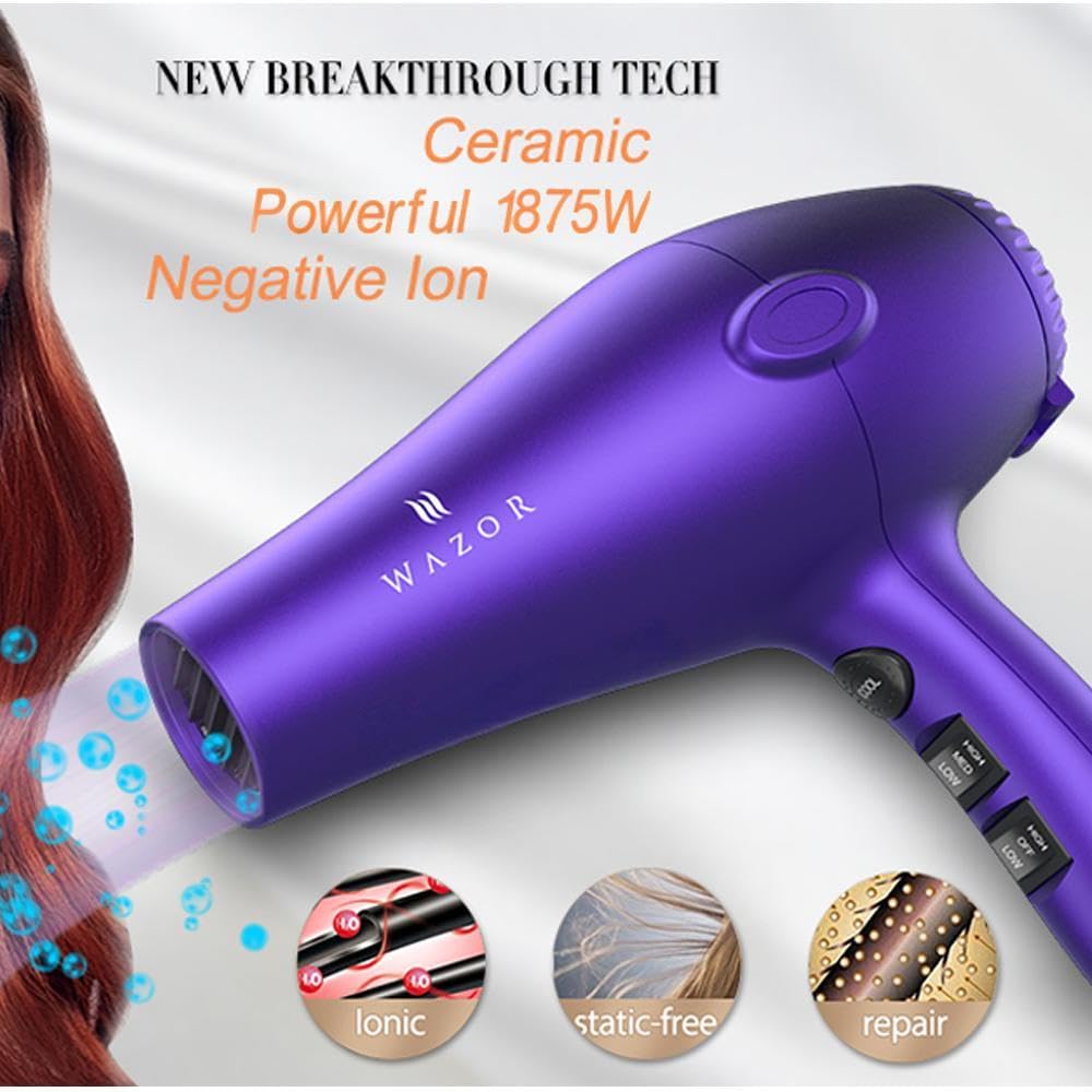 1875W Lightweight Quiet Ionic Hair Dryer C563