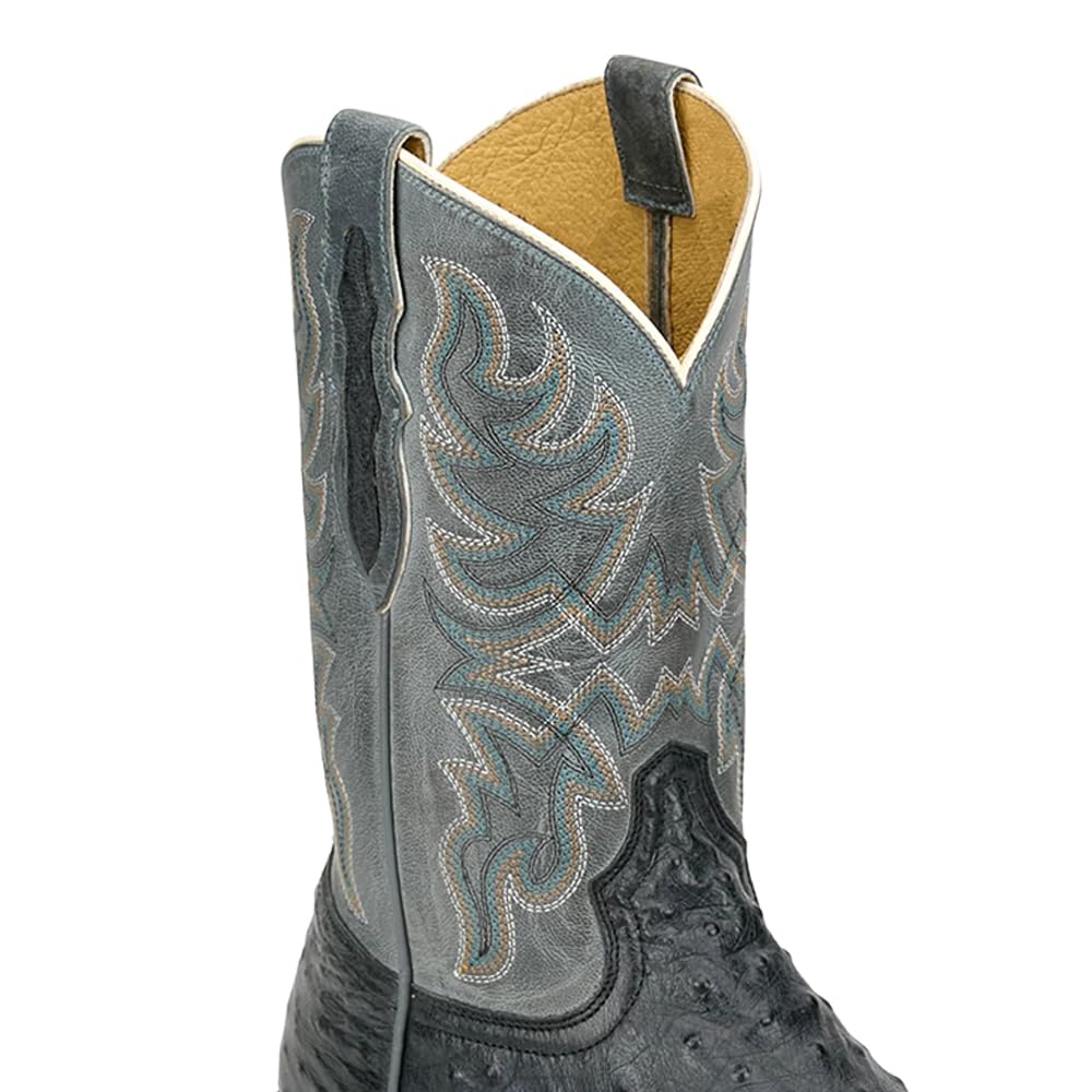 Grey Ostrich Western Boot E4431