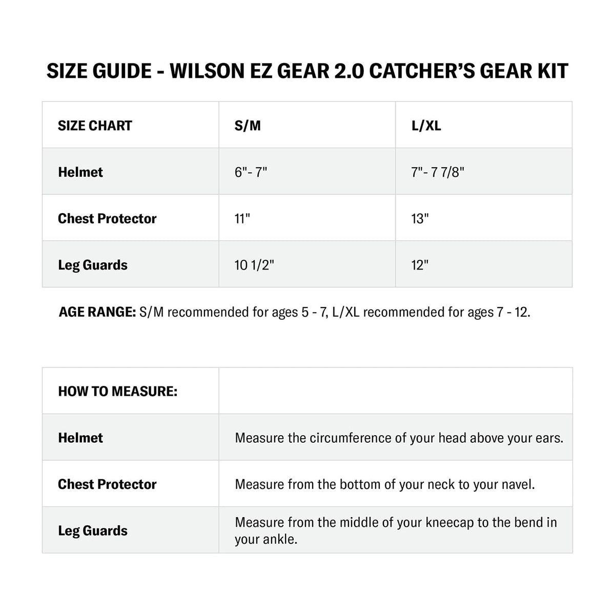 Catcher's Gear Kit Black Small/Medium O1743