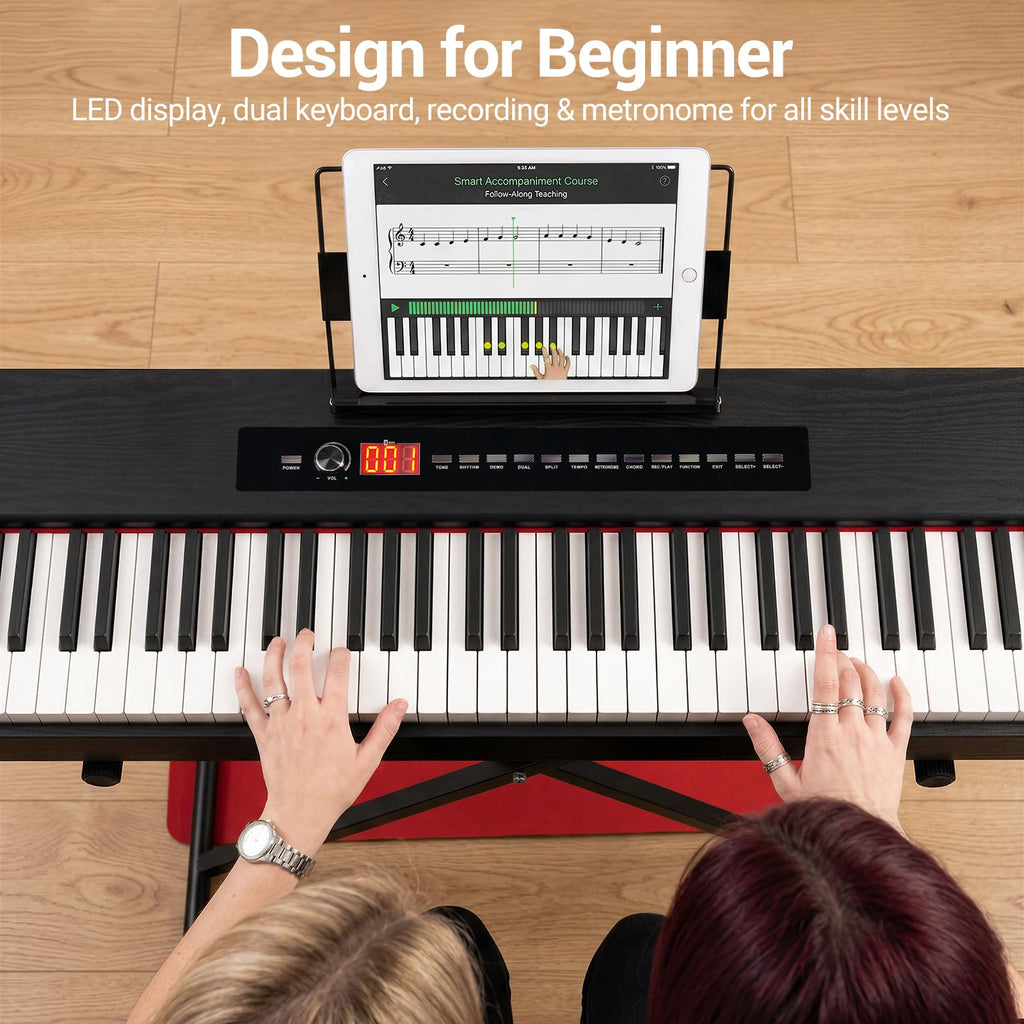 88-Key Weighted Digital Piano with X Stand and Sustain Pedal U40193