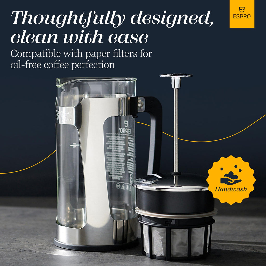 32oz Stainless Steel French Press Coffee Maker A1379