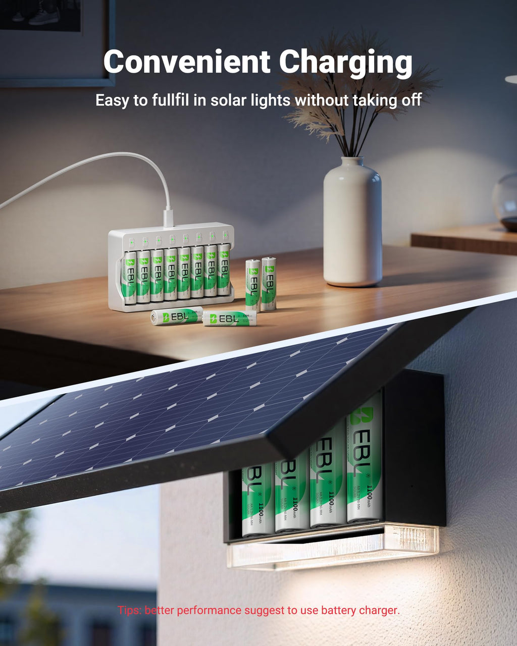 Solar AA Batteries 20 Pack Q5960