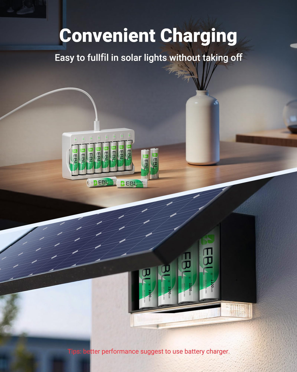 Solar AA Batteries 20 Pack Q5960