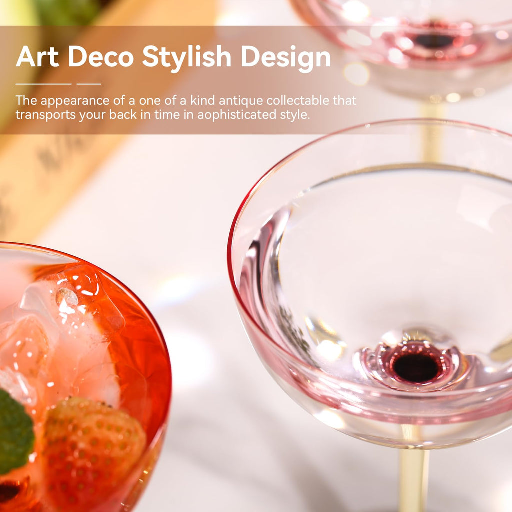 Pink Martini Glasses Set of 6 F2641