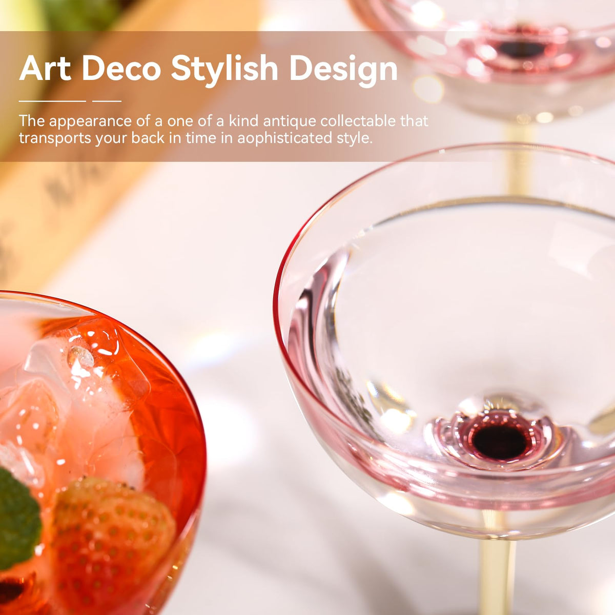 Pink Martini Glasses Set of 6 F2641