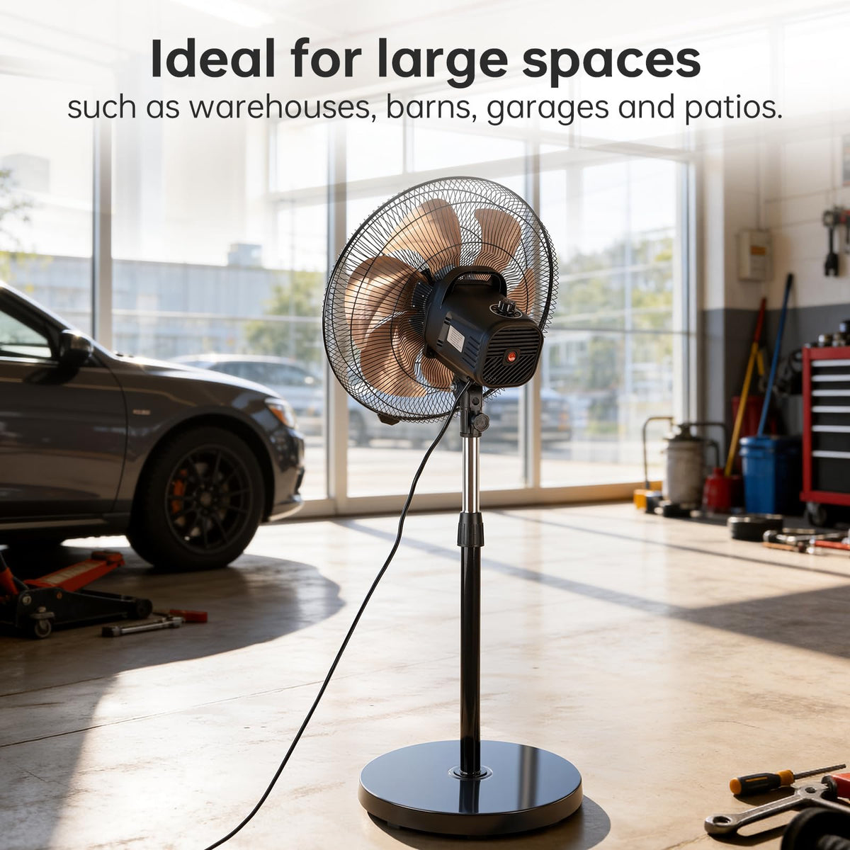 18 Inch Oscillating Metal Stand Fan K198