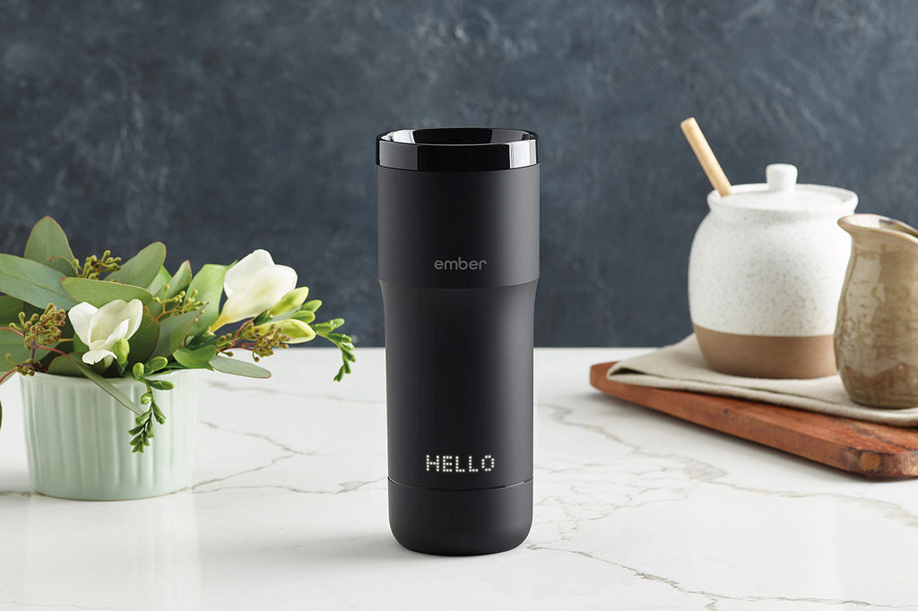 Black 12 Ounce Temperature Control Travel Mug F1881