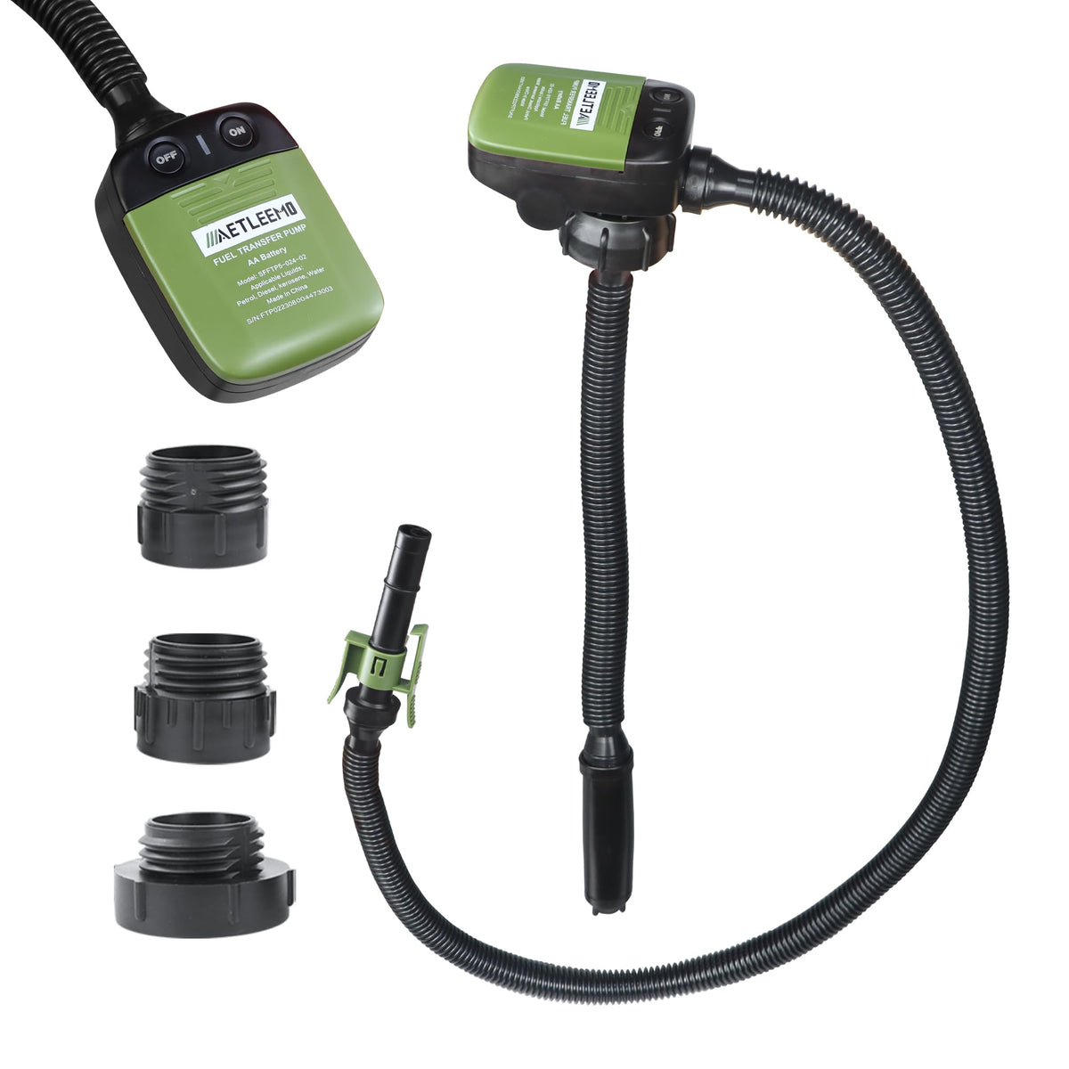 Battery Powered 2.4 GPM Fuel Transfer Pump with Auto Shut Off O803