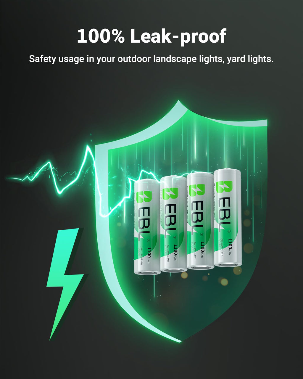 Solar AA Batteries 20 Pack Q5960