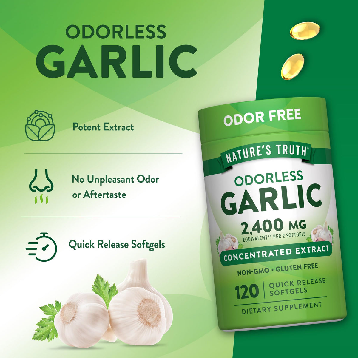 Odorless Garlic 120 Softgels P11778